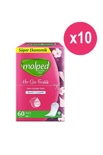 Molped Every Day Freshness Daily Pad 600 Pieces (60 X 10 Pieces in 1 Box)