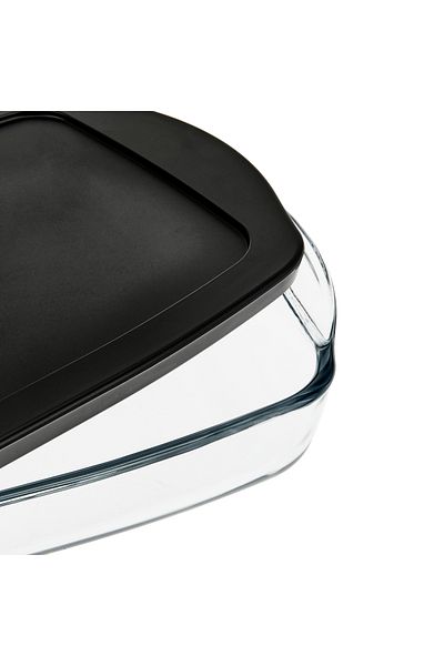Paşabahçe 59006 Clamshell Pyrex - Black / Clear - 1950 ml