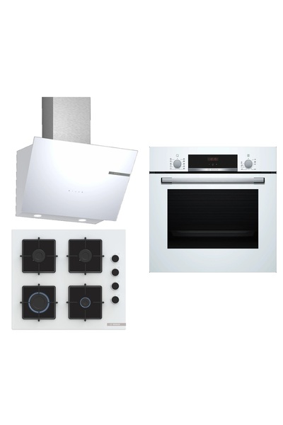 Bosch Beyaz 3 Lü Ankastre Set 279 ( HBF514BW1T - POP6C2P30O - DWK66PJ20T )