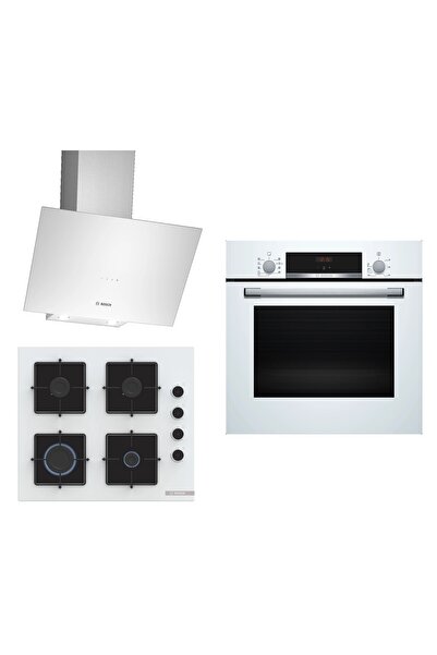 Bosch Beyaz 3 Lü Ankastre Set 281 ( HBF534EW3T - POP6C2P30O - DWK64PJ20T )