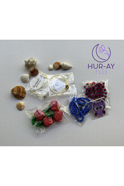 HUR-AY PACK 10X17 CM / BANTLI Şeffaf OPP Poşet / Jelatin Parlak Poşet / Kurabiye ve Şekerleme Poşeti / 50 ADET