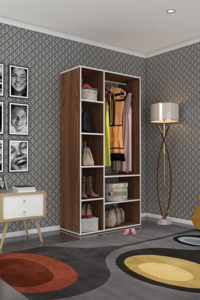 Kenzlife Giysi Dolabı Hüsamettin 180*090*40 Cvz Gardırop