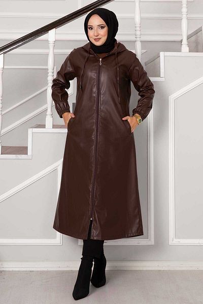EBRUTESETTÜR Hooded Leather Cap