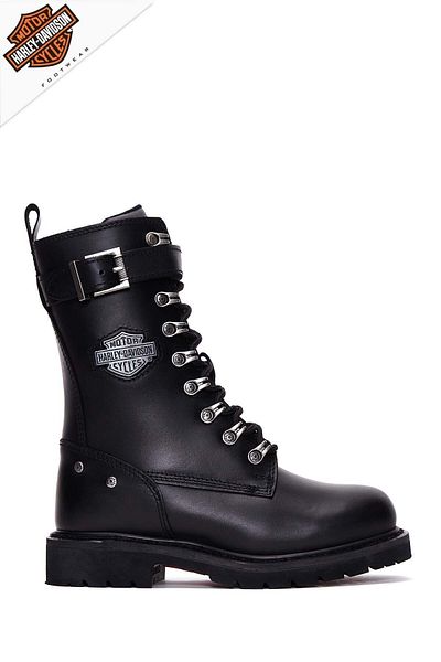 Harley Davidson Rubber Sole Leather Boots