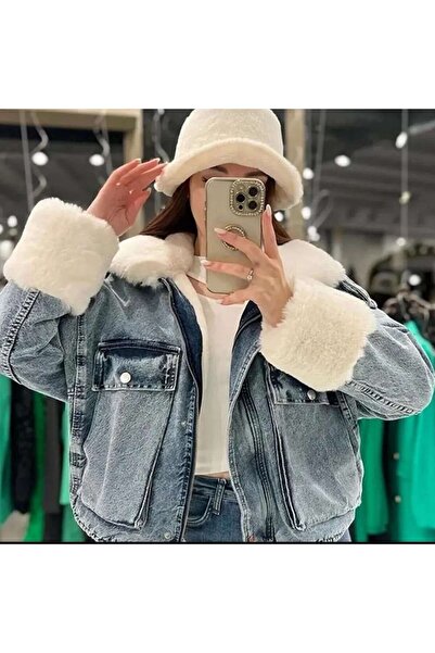 Sublime Butik Jachetă oversize Plush denim