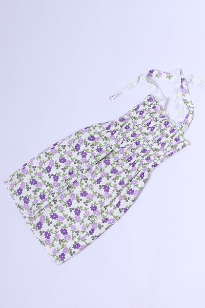HÇM Flower Patterned Strappy Girl's Dress - B35