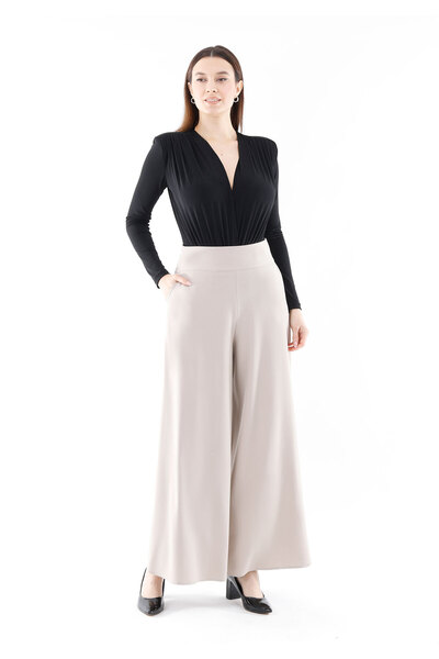 G-Line A-Line High Waist Wide Palazzo Trousers