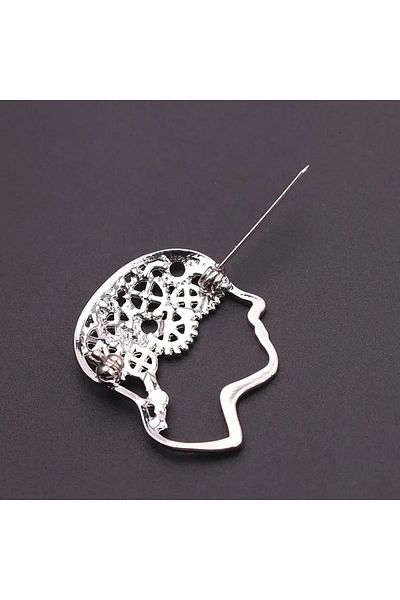 GlassySKY Science Teacher Doctor - Brain Head Thinking, Medical Engineer Architect, Backpack, Clothing Badge Gift