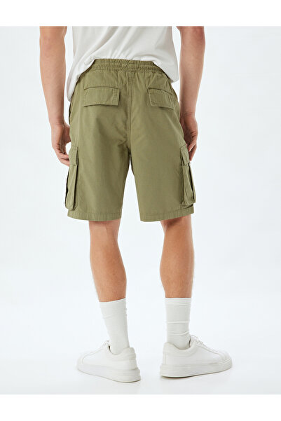 Koton Bermuda Şort Cep Detaylı Pamuklu