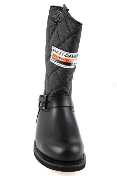 Harley Davidson Kauçuk Lastik Tabanlı Deri Bot