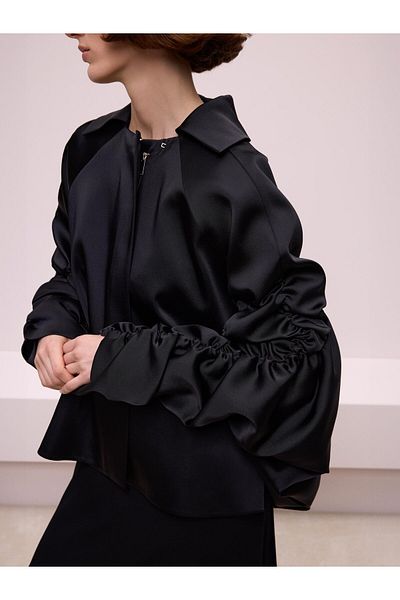 BAQA Gathered Sleeves Jacket