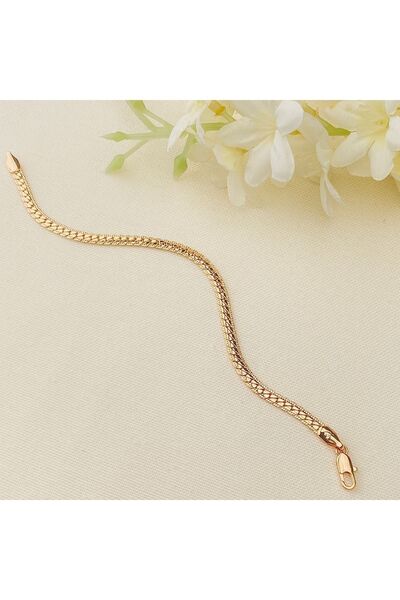 Kyver سوار سلسلة محبوك عتيق من الخوص المسطح المحبوك من الفولاذ المقاوم للتشوي...