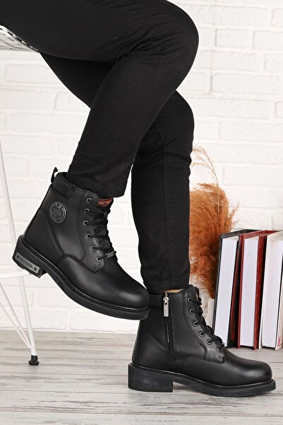 Harley Davidson Lastik Tabanlı Deri Bot