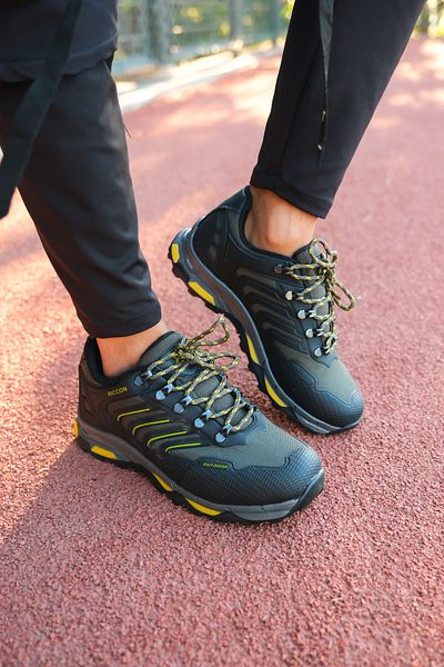 Riccon Khakifarbene Trekkingschuhe aus 3D-Gummi für Unisex00128060