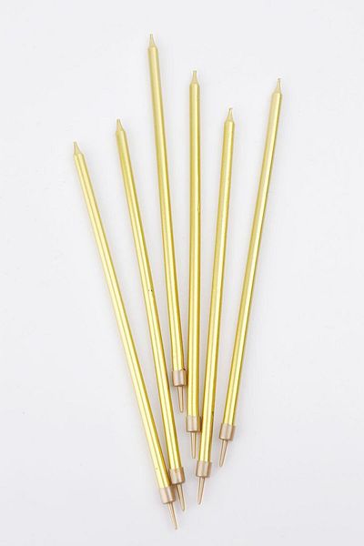 Le Mabelle Gold 6-Piece Birthday Candle