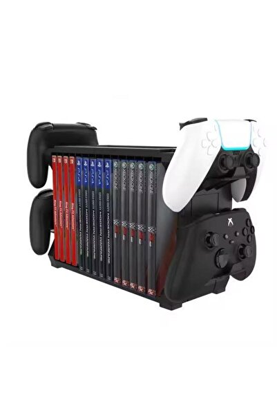 Konsol İstasyonu Oyun ve Kol Tutucu  Playstation Xbox Uyumlu Cd Kol Standı
