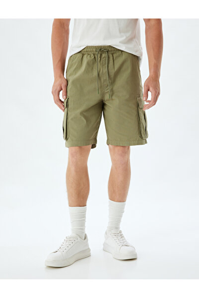 Koton Bermuda Şort Cep Detaylı Pamuklu
