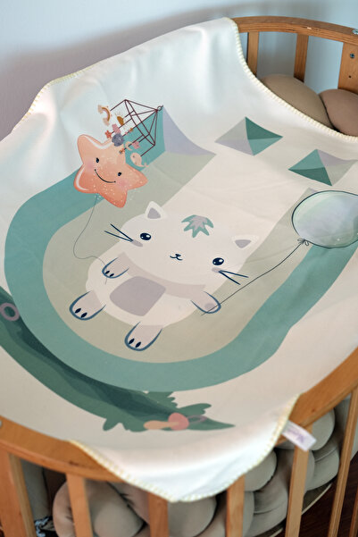 moris home O Letter Baby Blanket (80X100)