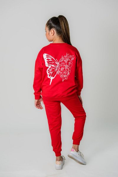tim tim kids Children's Butterfly Printed Tracksuit Set