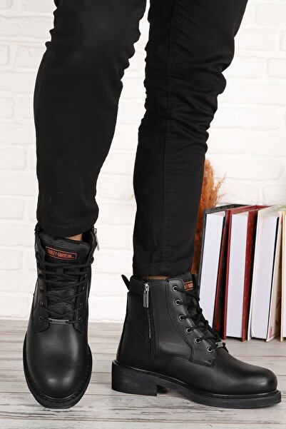 Harley Davidson Lastik Tabanlı Deri Bot