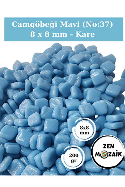 Zen Mozaik Sanatsal Mozaik Çalışmalarınız için 8x8 mm - Kare Cam Mozaik Taşı ...