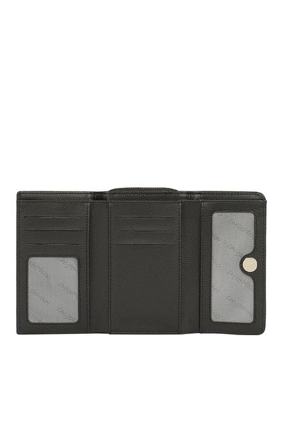 CENGİZ PAKEL Cengiz Pakel Women's Magnetic Stripe Detailed Wallet/Portfolio – 65313 - Black