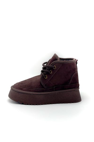 Shoebutik Μποτάκια Lolly Bitter Brown Suede