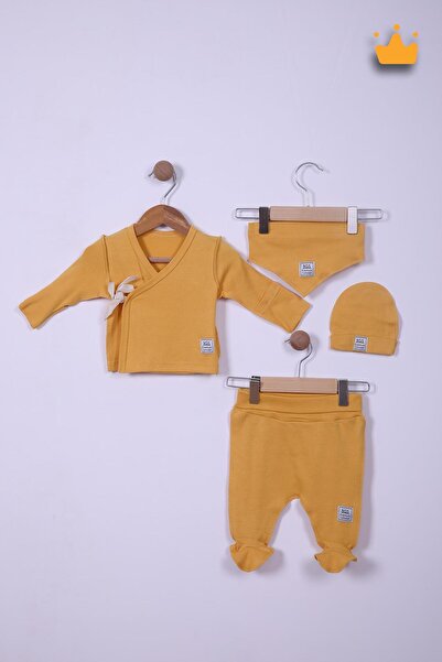 Babyhola Prematüre Serisi 45cm Hastane Çıkışı Kruvaze Üst Patikli Alt Önlük B...