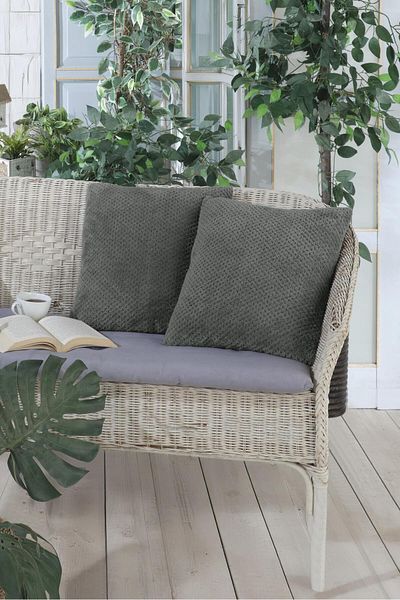 LADYNİL Πράσινη μαξιλαροθήκη Softy Wellsoft Throw - 45x45