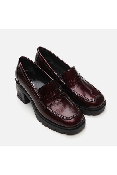 Hotiç Loafer de damă din piele naturală roșu Claret