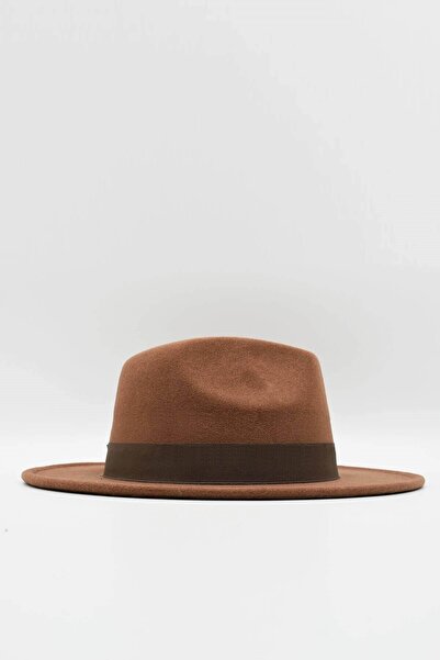 Külah Men's Tan Hat Trend Trilby Cowboy Fedora Hat