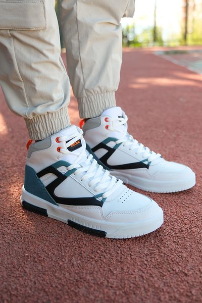 Riccon Ανδρικές μπότες sneaker Comfort 001263 White Petrol