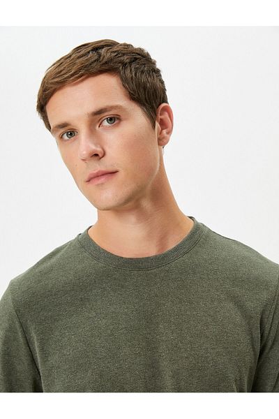 Koton Μπλουζάκι Crew Neck Washed Basic - κοντομάνικο