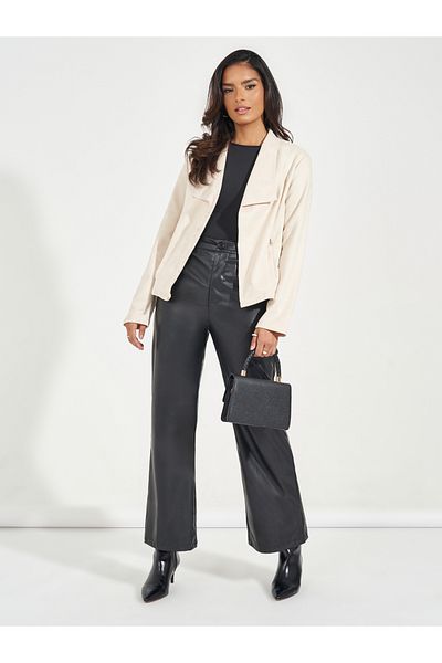 Styli Regular Fit Short Length Biker Jacket