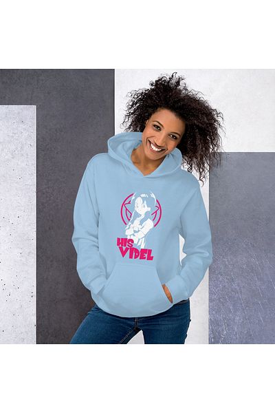 Moda Glo Φούτερ Unisex His Videl με στάμπα με κουκούλα