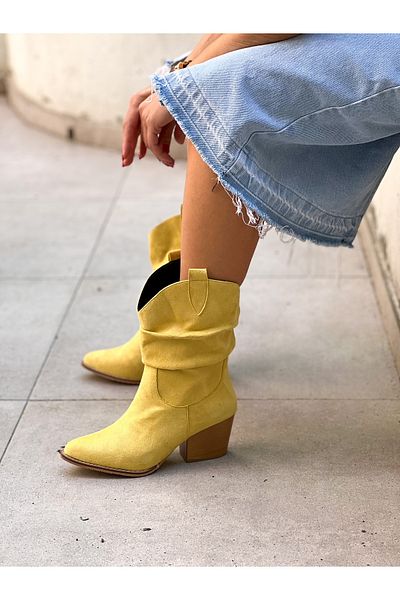 irmona ΚΟΝΤΕΣ ΜΠΟΤΑΚΕΣ DALLAS ΚΙΤΡΙΝΕΣ DANA SUEDE