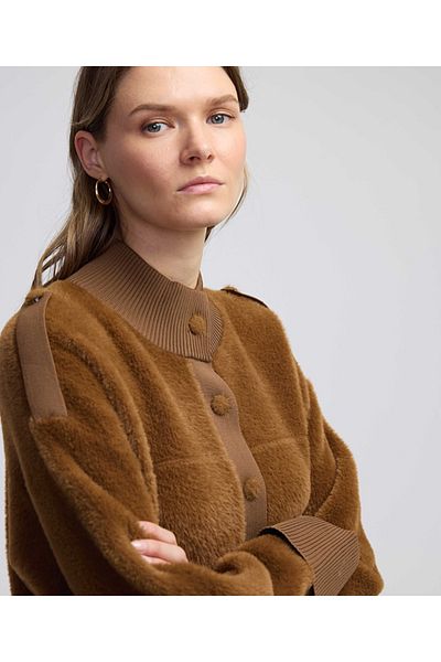 İpekyol Ribana Mix Plush Cardigan