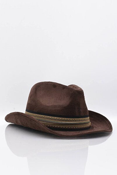 Külah Men's Fedora Cowboy Hat Nubuck-Brown