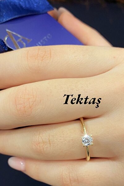 Hepimitu Tektaş Altın Yüzük