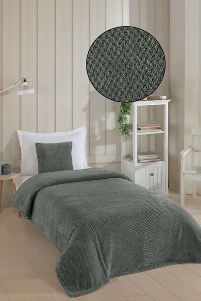 LADYNİL Μονό πράσινο κάλυμμα και κουβέρτα Wellsoft - 150x220, 1 τεμάχιο