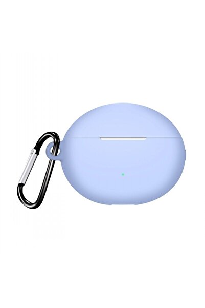 Gpack Huawei Freebuds 6i Uyumlu Kılıf Mat Kancalı Silikon SF13 Mavi