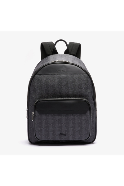 Lacoste The Blend Erkek Monogram Koyu Gri Sırt Çantası