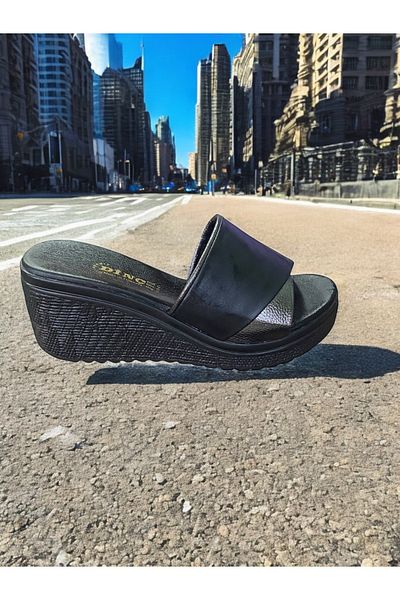 DİNÇ Konay 984 Platform Sole Slippers