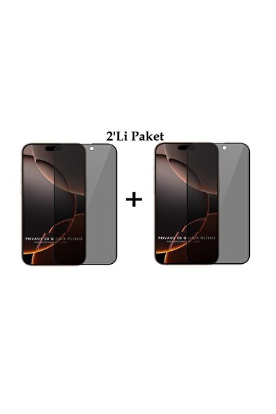 Evax (2'Lİ GUARD HAYALET) Iphone 16 Pro Uyumlu Esd Anti-statik Hayalet 9h Cam...