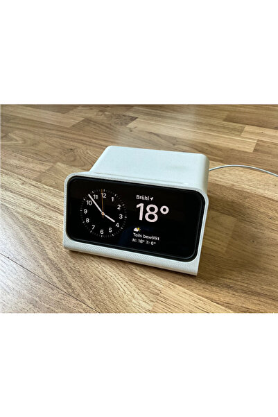 Macco iPhone 13+Kılıf Bekleme Modu Dock Alarm Saati