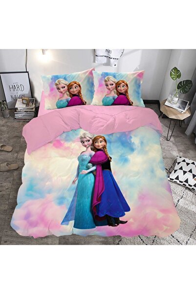 hediyevita Gift Duvet Cover Elsa 3d Baskılı Çift Kişilik Nevresim Takımı