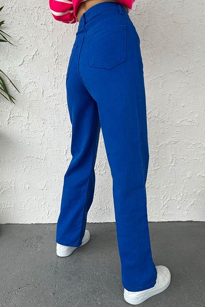 Veryperi Saks High Waist Gabardine Women's Wide Trousers - 02063