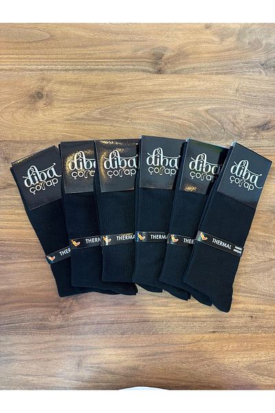 Diba Seamless Thermal Men's Socks 6 Pack