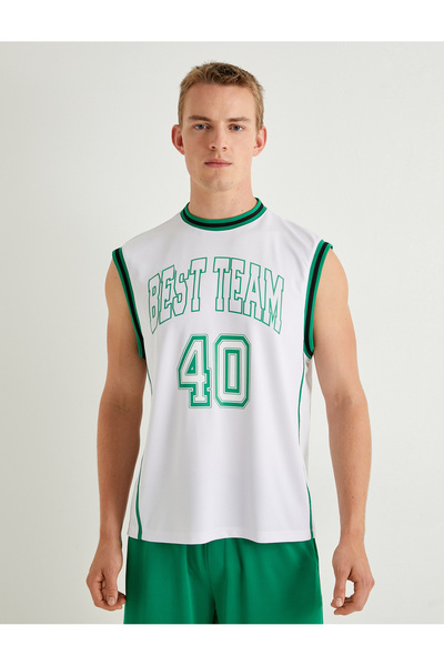 Koton Rundhalsausschnitt College Athlete Gedruckt