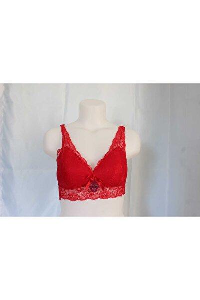 MOD10 Kırmızı dantelli Sütyen